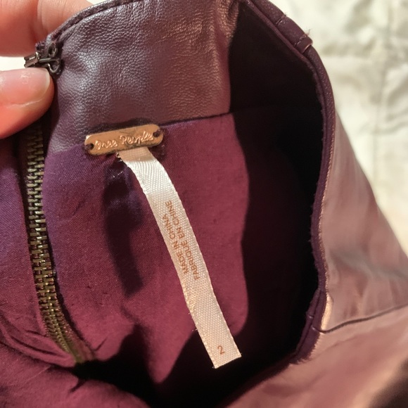 Free People Leather Skirt - Picture 6 of 6